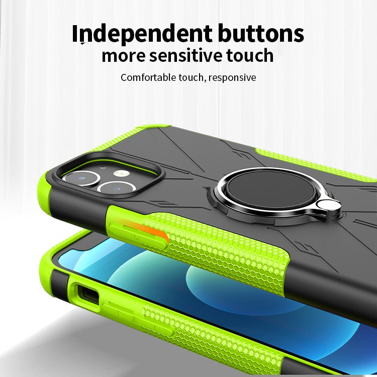 Robot 3 in 1 Heavy Duty Defender Case For iPhone 12