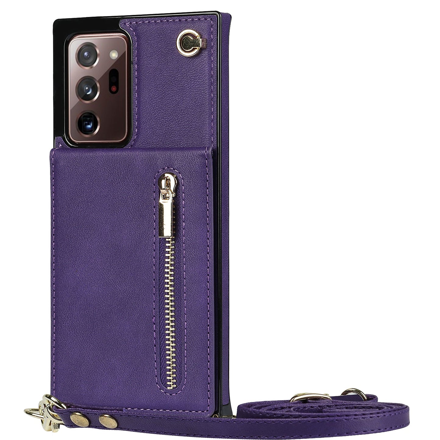 New Crossbody Zipper Wallet Phone Case For Samsung Note20 Ultra