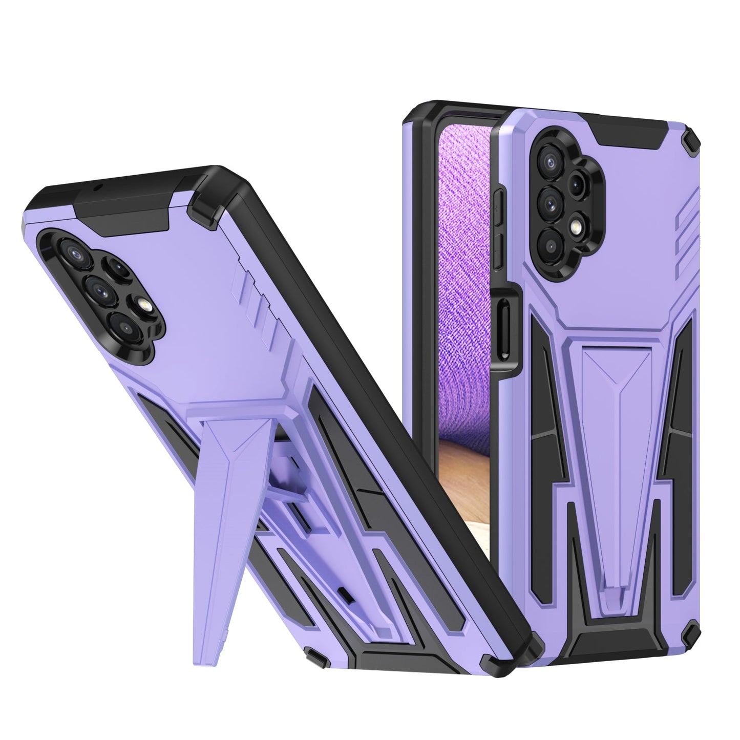 New Extraordinary Armor Bracket Magnetic Phone Case For Samsung A32 5G