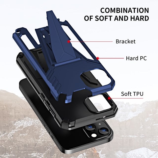 New Extraordinary Armor Bracket Magnetic Phone Case For iPhone 13