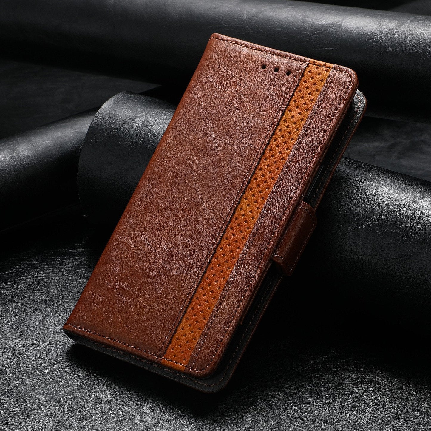 Étui de téléphone en cuir magnétique pour Samsung Galaxy Z Fold3 5G