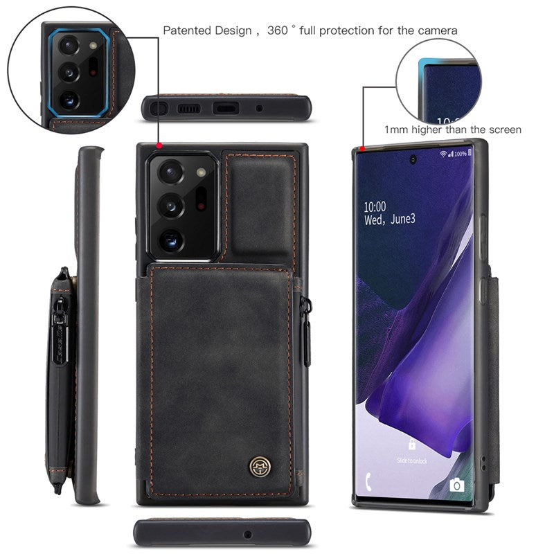 Neue multifunktionale Luxus-Handyhülle mit Brieftasche für Samsung Note20 Ultra