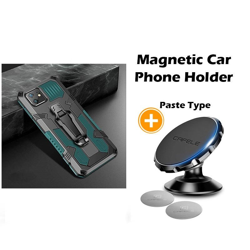 Phone Warrior Multi-function Bracket Belt Clip Phone Case For iPhone 12 Series
