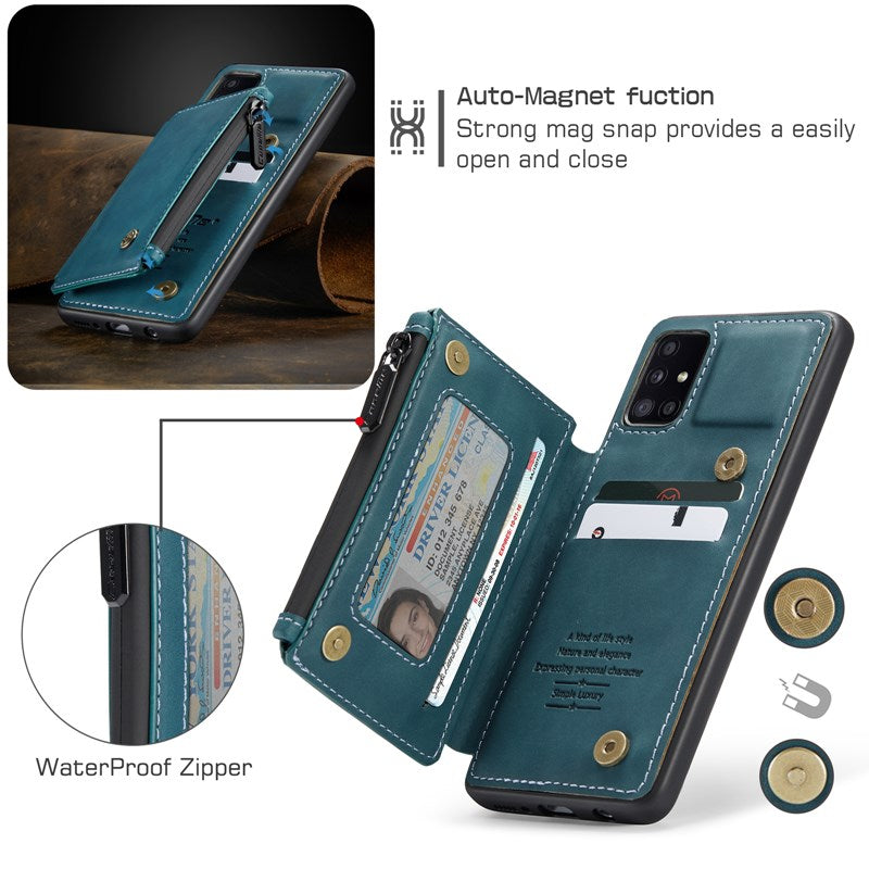 Neue luxuriöse multifunktionale Brieftaschen-Handyhülle für Samsung A51