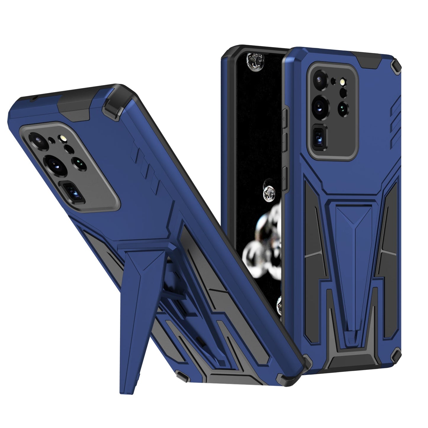 Nouvelle coque de téléphone magnétique avec support blindé extraordinaire pour Samsung S20 Ultra