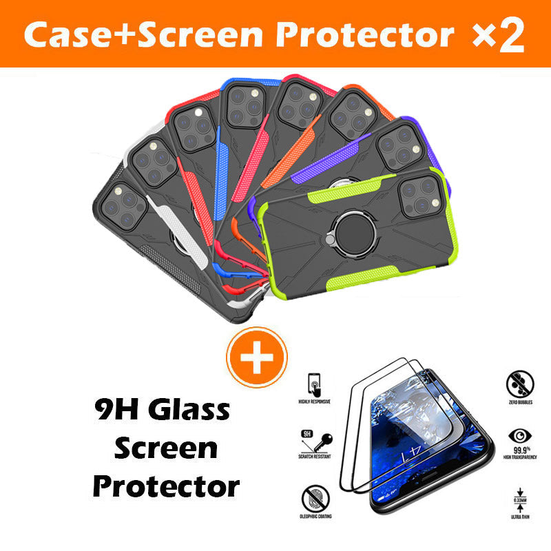 Robot 3 in 1 Heavy Duty Defender Case For iPhone 12 Pro