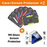 Robot 3 in 1 Heavy Duty Defender Case For iPhone 12 Pro