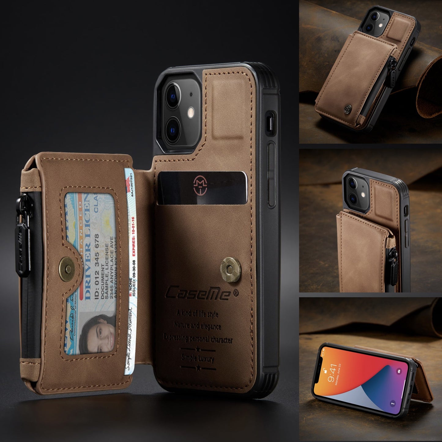 New Luxury Multifunctional Wallet Phone Case For iPhone
