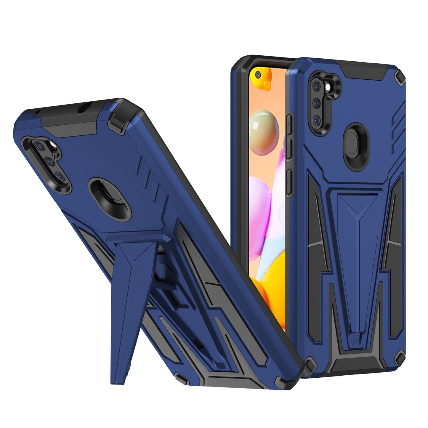 New Extraordinary Armor Bracket Magnetic Phone Case For Samsung A11