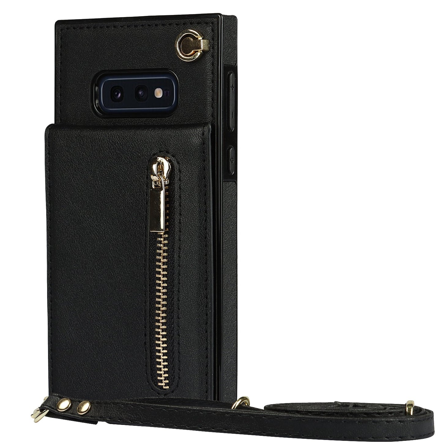Nouveau portefeuille zippé à bandoulière pour Samsung S10E