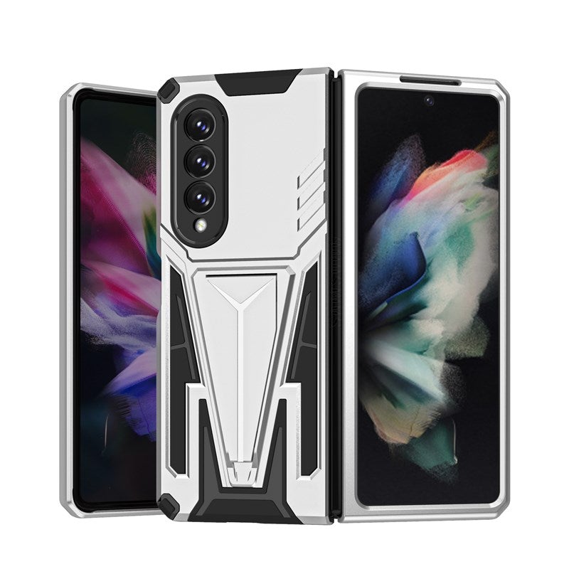 Nouvel Étui de Téléphone Magnétique avec Support d'Armure Extraordinaire pour Samsung Galaxy Z Fold3 5G