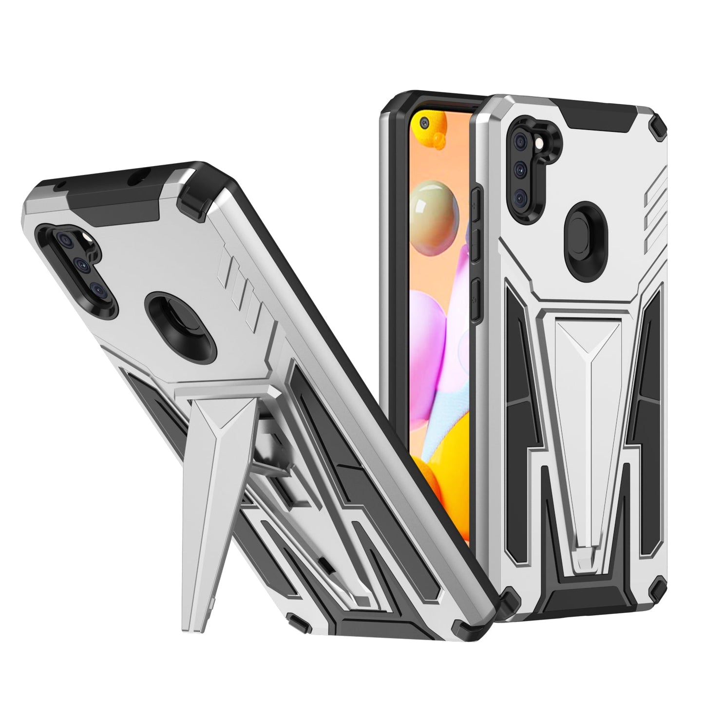 New Extraordinary Armor Bracket Magnetic Phone Case For Samsung A11