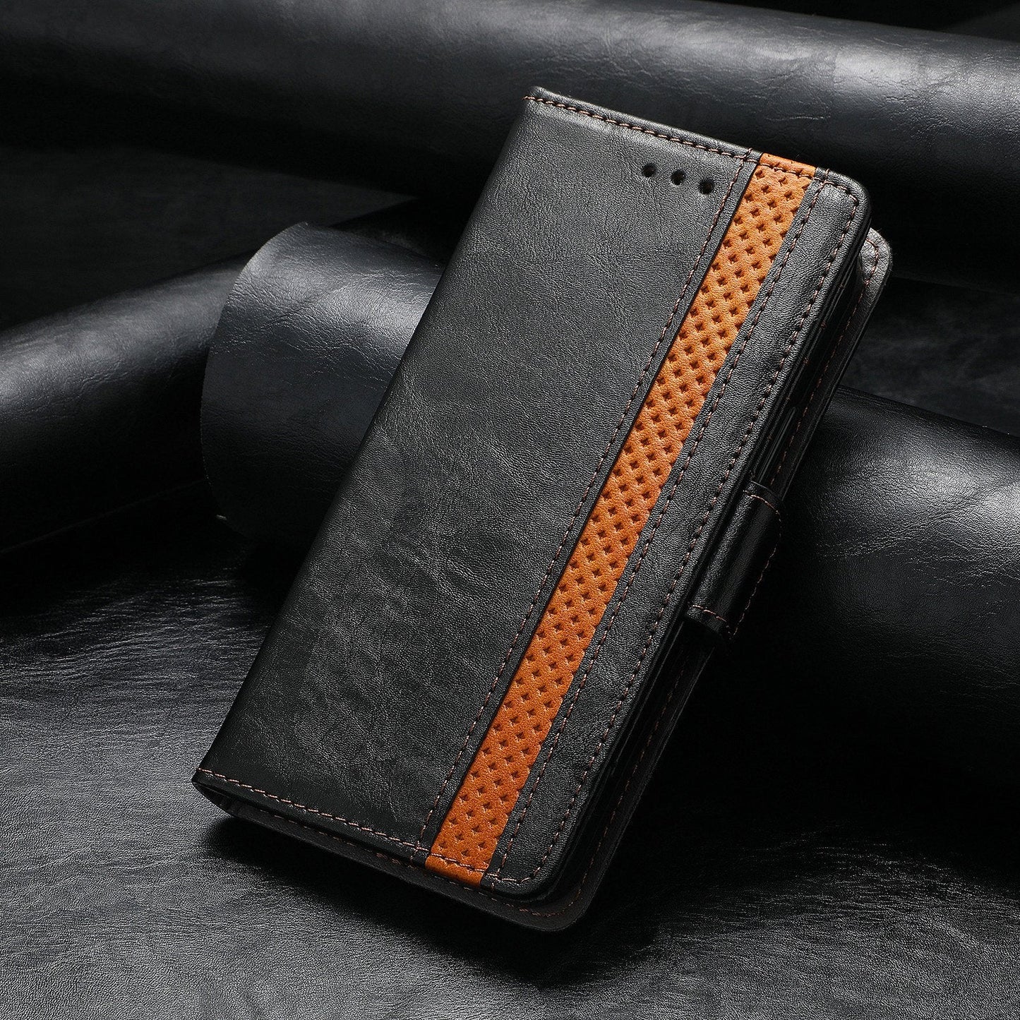 Étui de téléphone en cuir magnétique pour Samsung Galaxy Z Fold3 5G