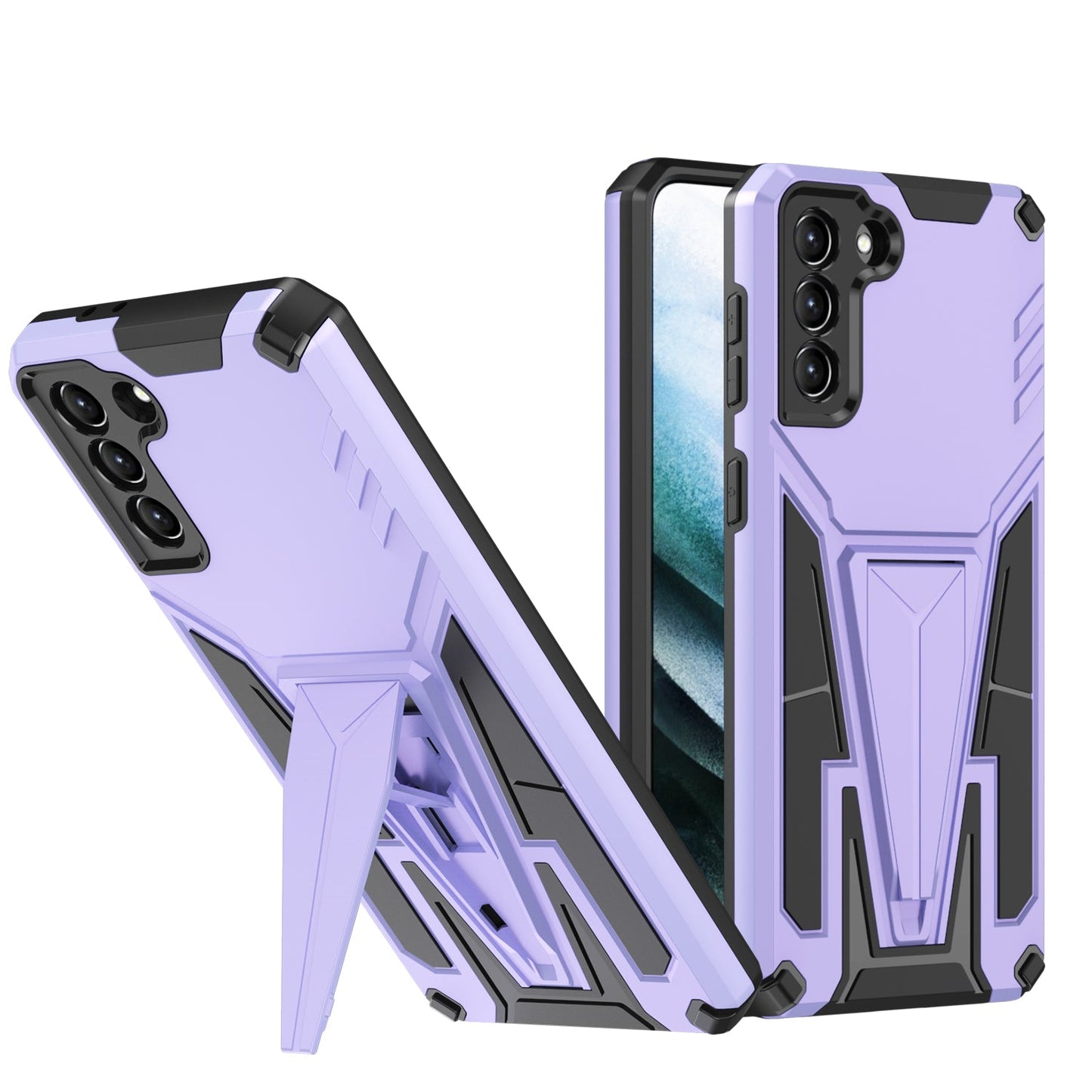 Neue Außergewöhnliche Armor Bracket Magnetische Handyhülle für Samsung S21 Plus 5G