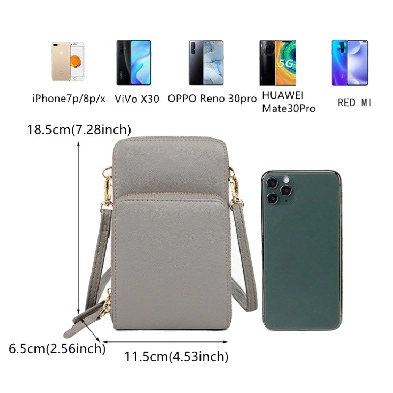Mini berührbare multifunktionale Messenger-Schulterhandtasche (Premium)