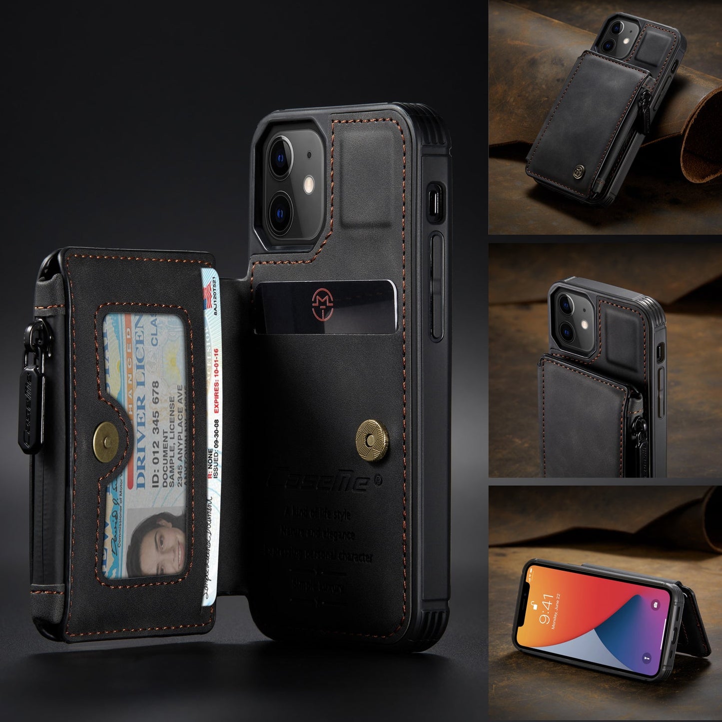New Luxury Multifunctional Wallet Phone Case For iPhone