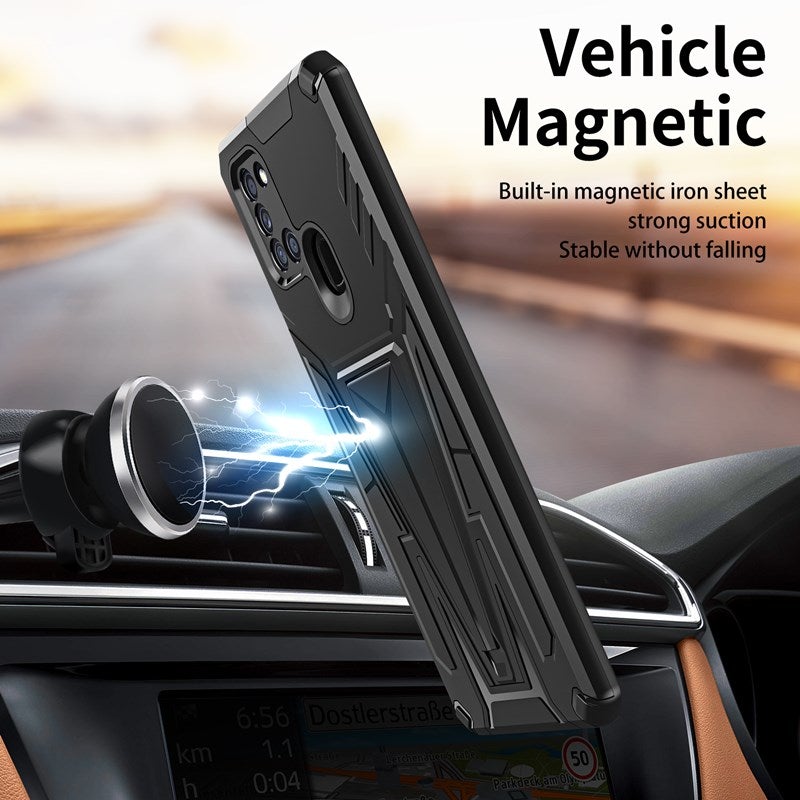 Neue außergewöhnliche magnetische Handyhülle mit Ständer für Samsung A21 (US)
