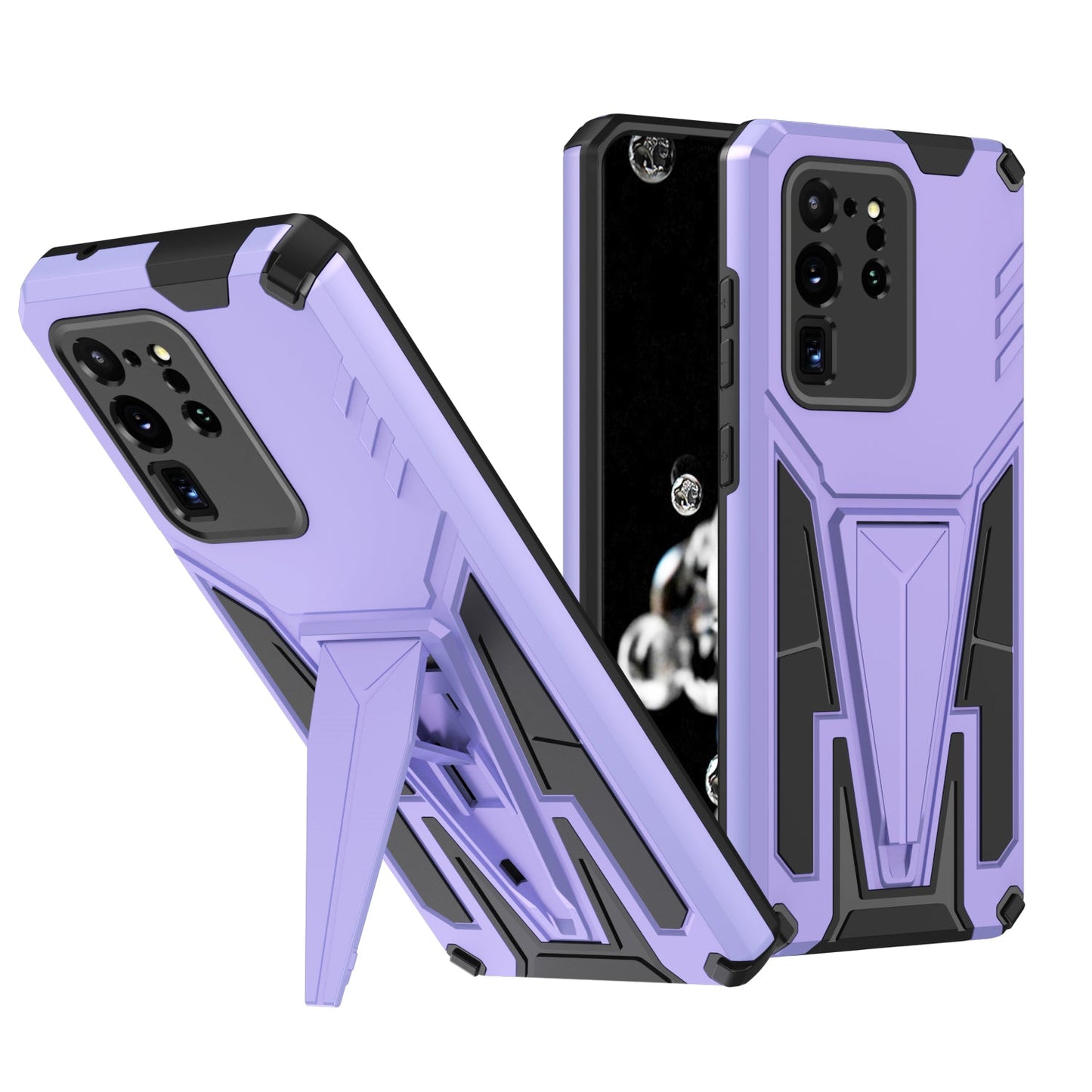 Nouvelle coque de téléphone magnétique avec support blindé extraordinaire pour Samsung S20 Ultra