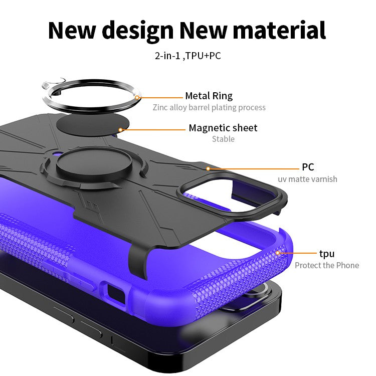 Robot 3 in 1 Heavy Duty Defender Case For iPhone 12
