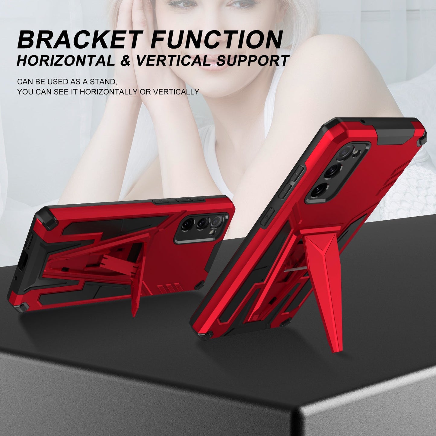 Neue außergewöhnliche Armor Bracket Magnet-Handyhülle für Samsung S20FE 4G/5G
