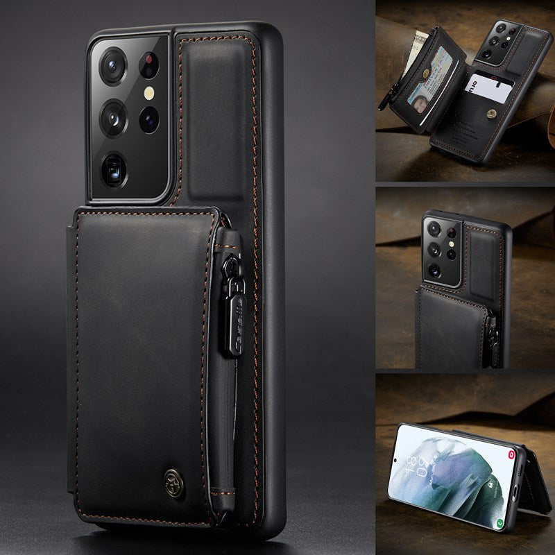 New Luxury Multifunctional Wallet Phone Case For Samsung S21 Ultra