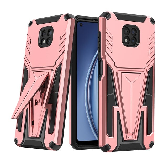Neue außergewöhnliche magnetische Rüstungshülle mit Halterung für Moto G Power 2021