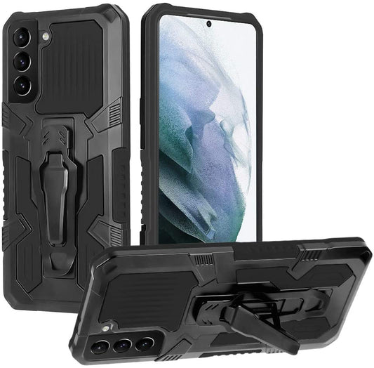 Étui multifonctionnel Phone Warrior avec clip ceinture pour Samsung S21FE