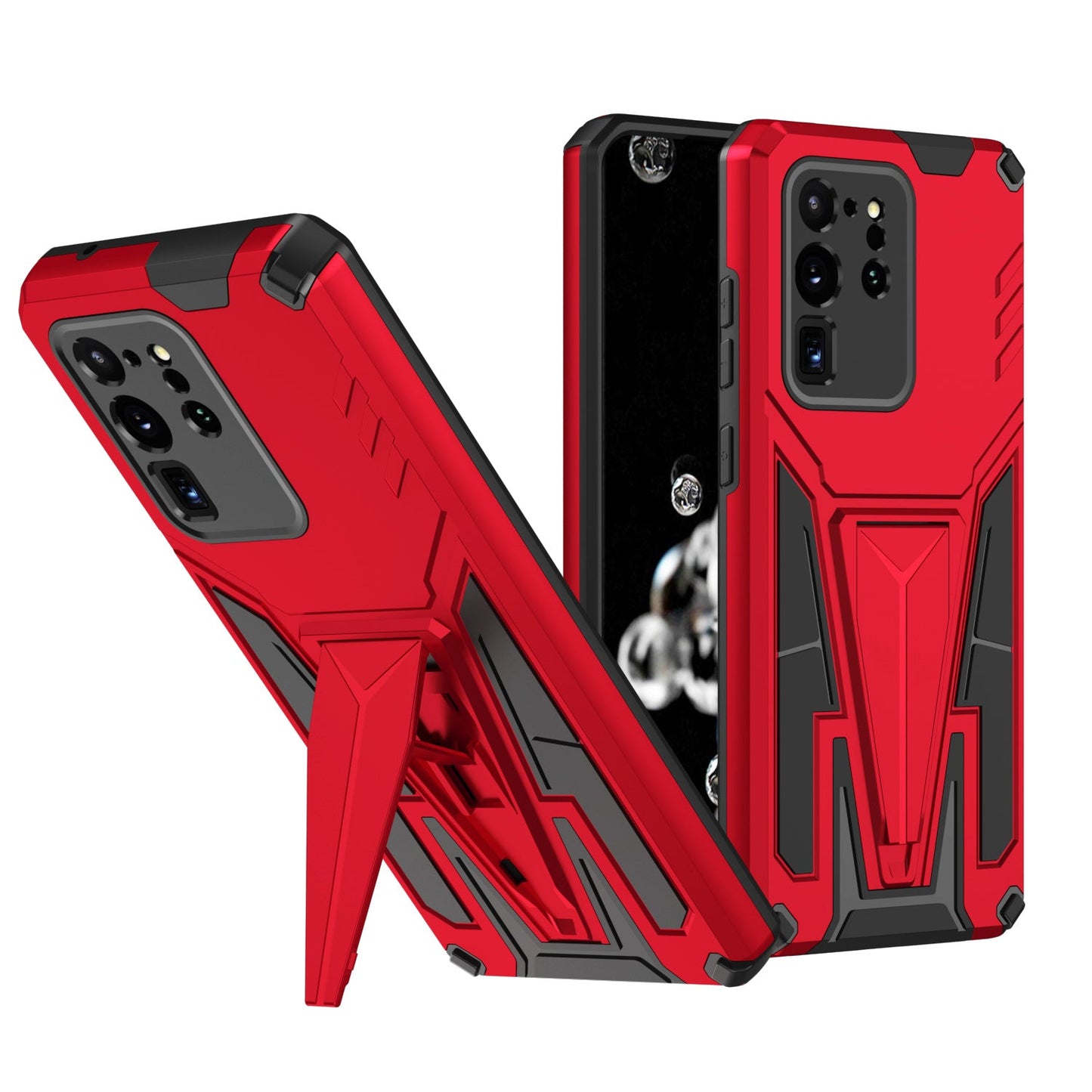 Nouvelle coque de téléphone magnétique avec support blindé extraordinaire pour Samsung S20 Ultra