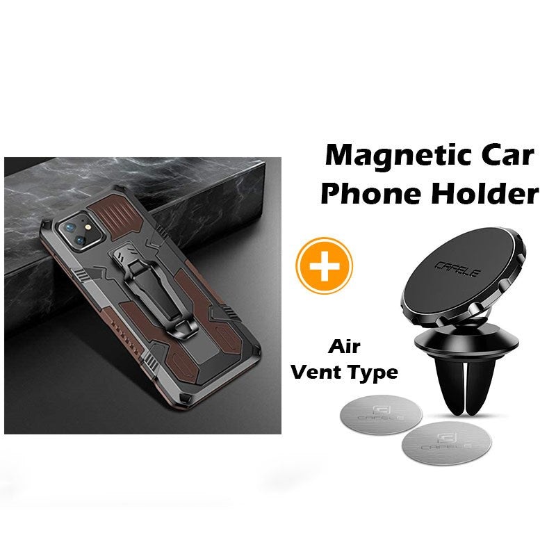 Phone Warrior Multi-function Bracket Belt Clip Phone Case For iPhone 12 Series