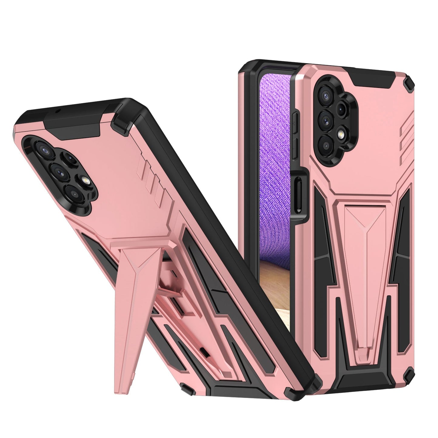 New Extraordinary Armor Bracket Magnetic Phone Case For Samsung A32 5G