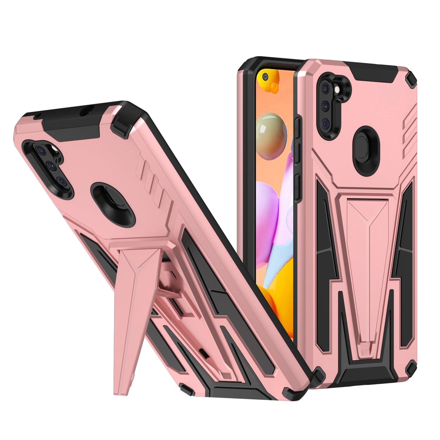 New Extraordinary Armor Bracket Magnetic Phone Case For Samsung A11
