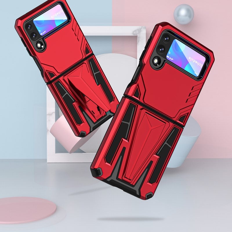 New Extraordinary Armor Bracket Magnetic Phone Case For Samsung Galaxy Z Flip3 5G