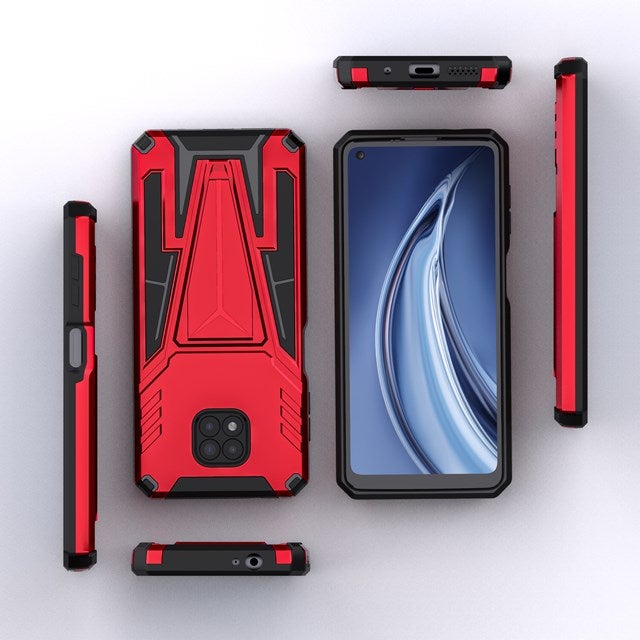 Neue außergewöhnliche magnetische Rüstungshülle mit Halterung für Moto G Power 2021