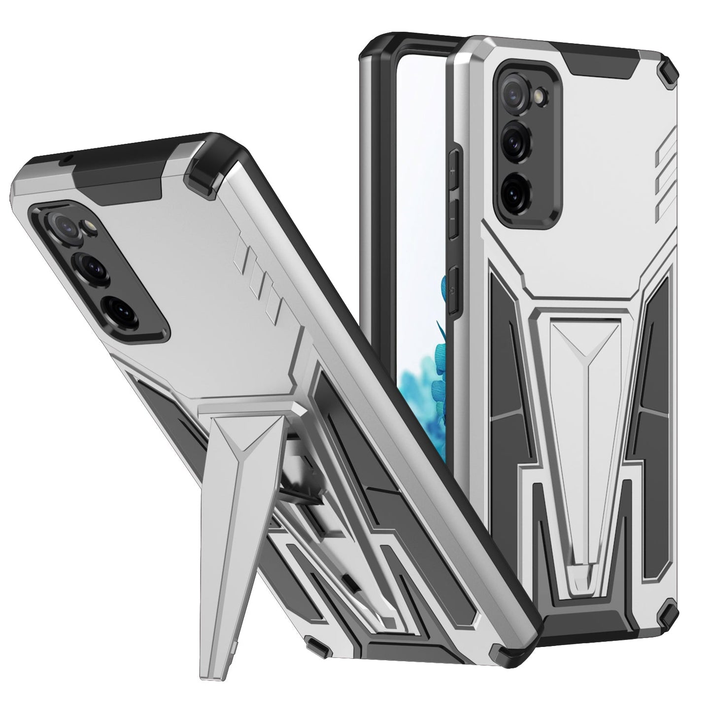Neue außergewöhnliche Armor Bracket Magnet-Handyhülle für Samsung S20FE 4G/5G