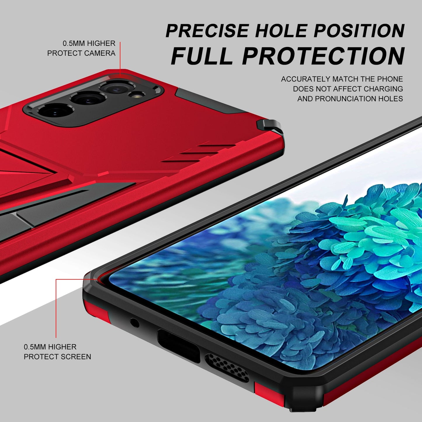 Neue außergewöhnliche Armor Bracket Magnet-Handyhülle für Samsung S20FE 4G/5G