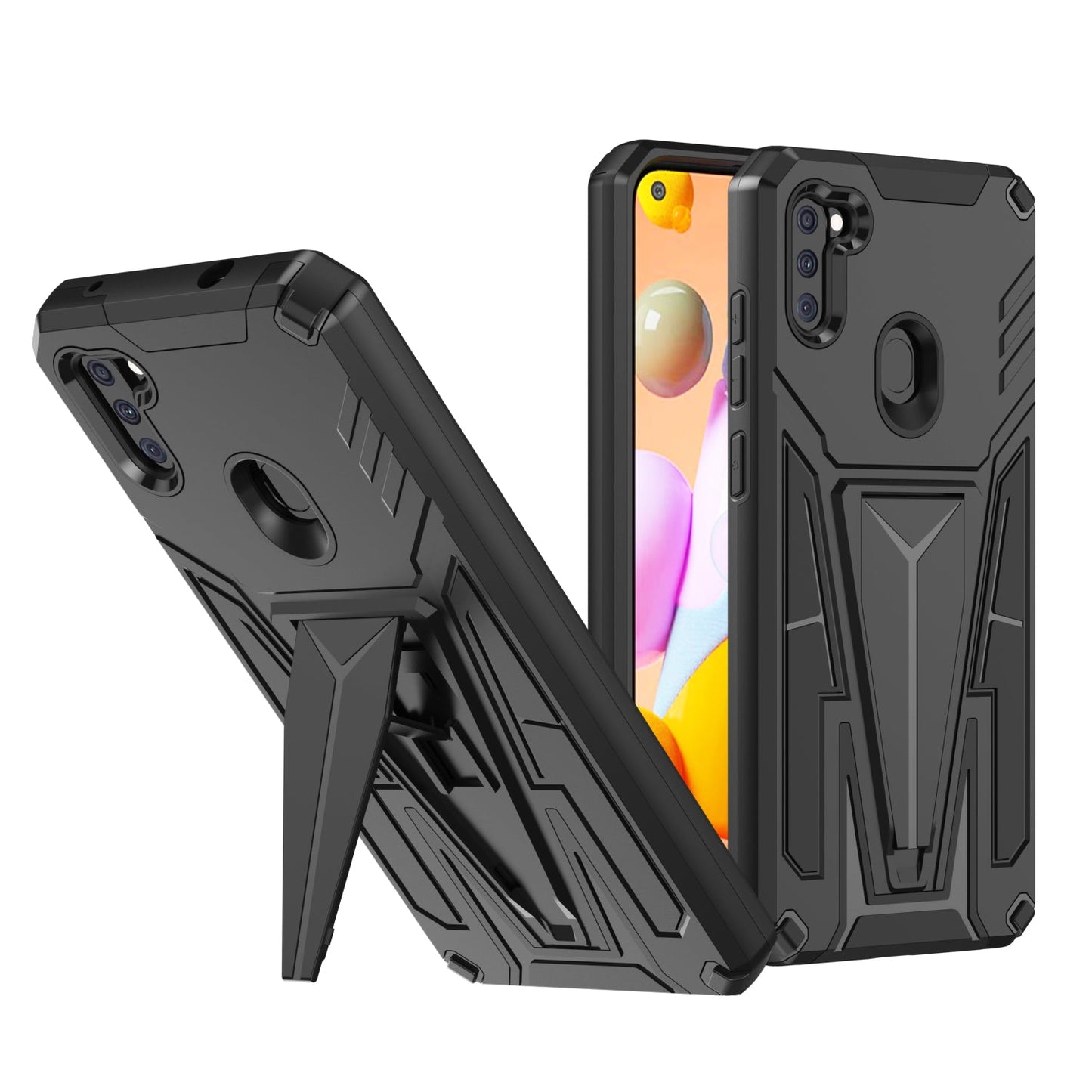 New Extraordinary Armor Bracket Magnetic Phone Case For Samsung A11