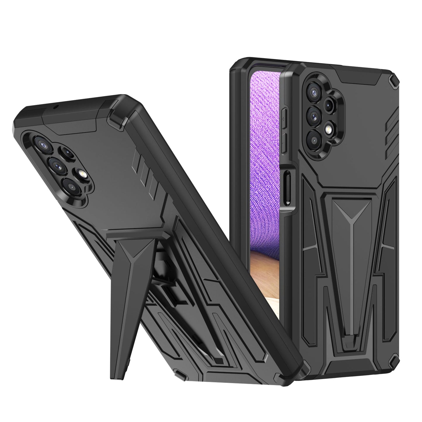 New Extraordinary Armor Bracket Magnetic Phone Case For Samsung A32 5G