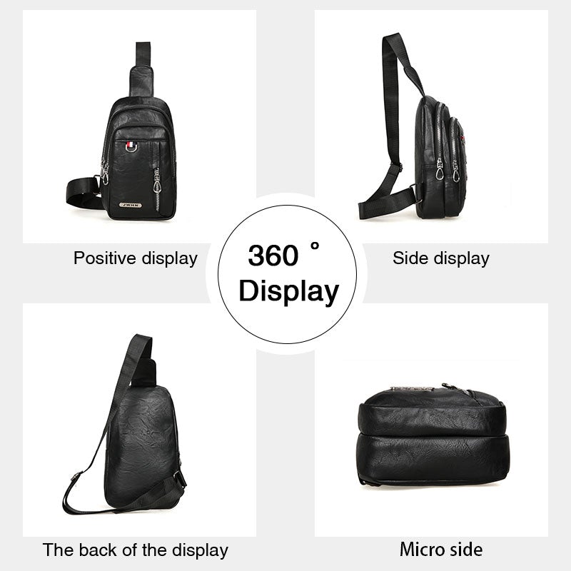 Lightweight and Large Capacity Men's Chest Bag