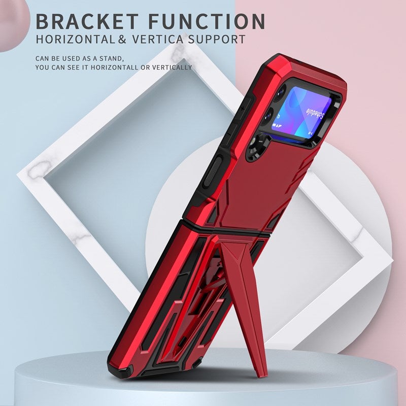 New Extraordinary Armor Bracket Magnetic Phone Case For Samsung Galaxy Z Flip3 5G