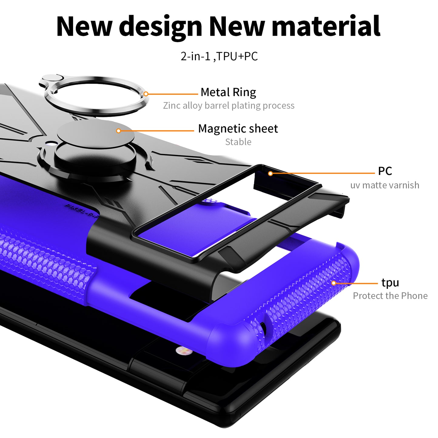 Robot 3 in 1 Heavy Duty Defender Case For Google Pixel 6 Pro