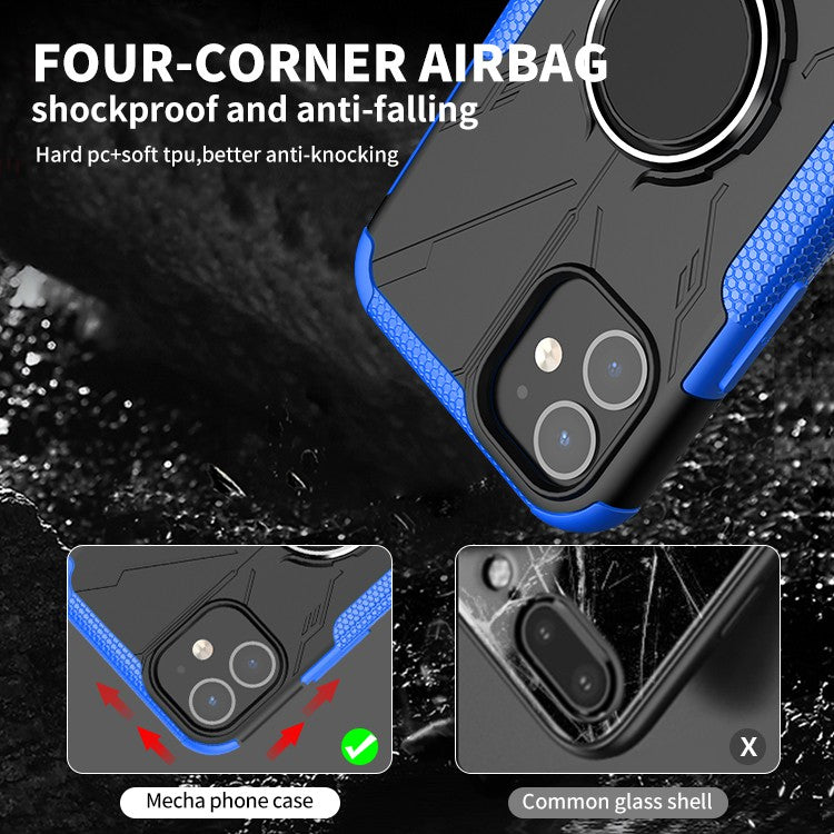 Robot 3 in 1 Heavy Duty Defender Case For iPhone 12 Mini