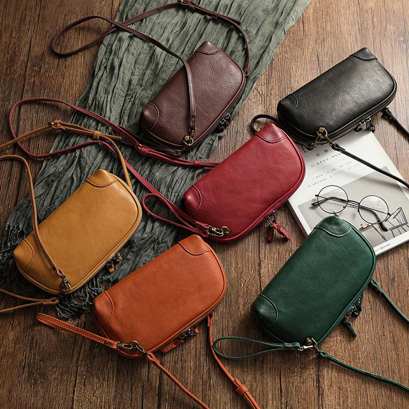 Sac bandoulière rétro spacieux à multiples poches pour femme