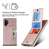 New Crossbody Zipper Wallet Phone Case For Samsung Note10 Plus
