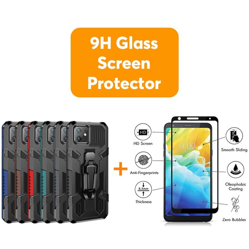 Phone Warrior Multi-function Bracket Belt Clip Phone Case For iPhone 12 Series