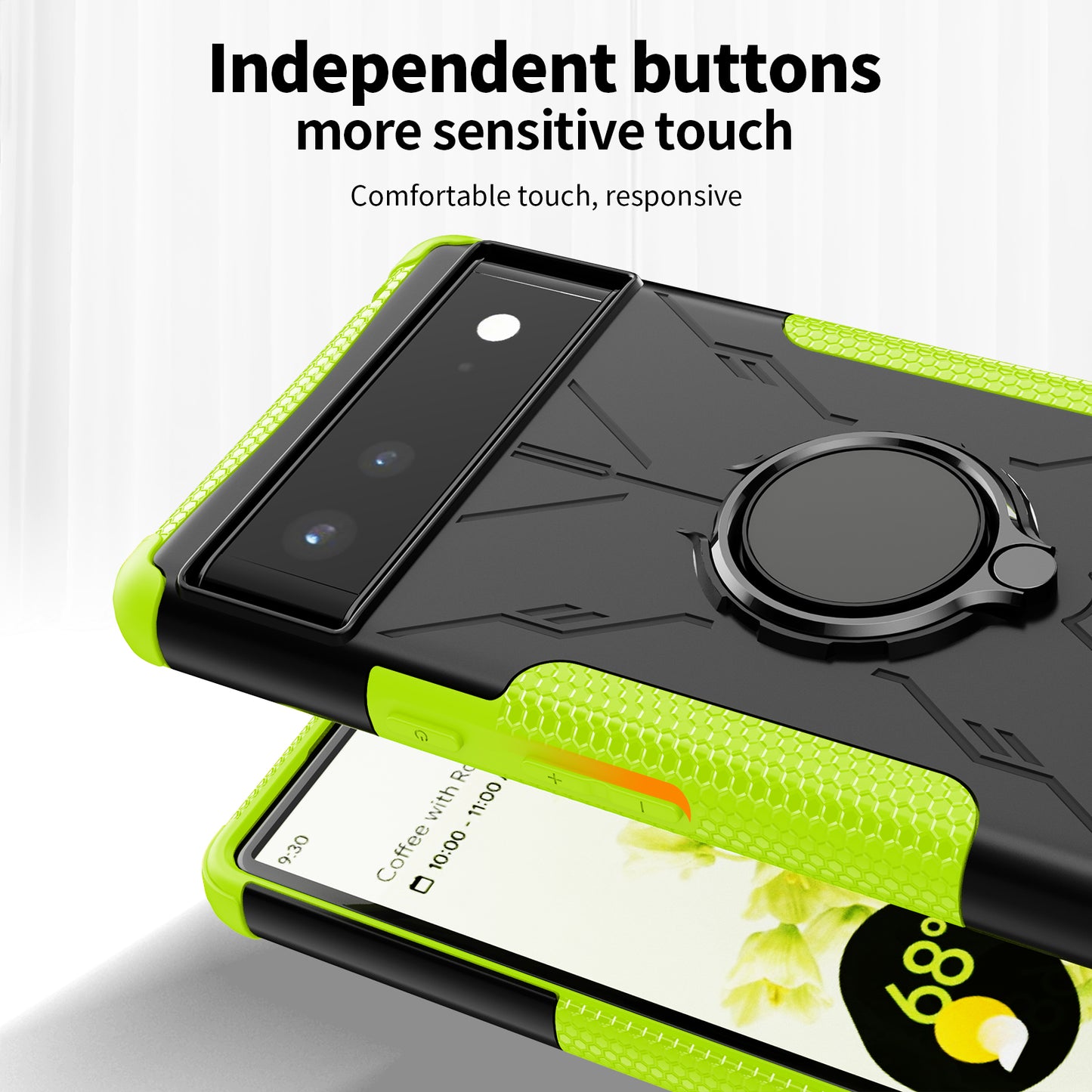 Robot 3 in 1 Heavy Duty Defender Case For Google Pixel 6