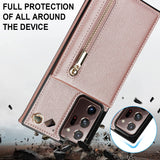 New Crossbody Zipper Wallet Phone Case For Samsung Note20 Ultra