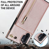 New Crossbody Zipper Wallet Phone Case For Samsung Note10 Plus
