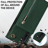 New Crossbody Zipper Wallet Phone Case For Samsung Note10