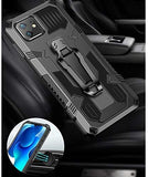 Phone Warrior Multi-function Bracket Belt Clip Phone Case For iPhone 12 Series
