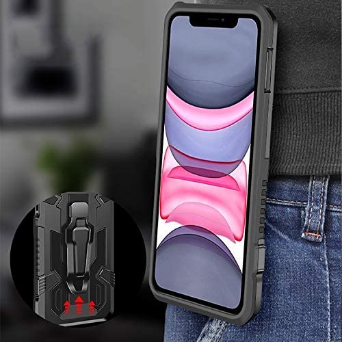 Phone Warrior Multi-function Bracket Belt Clip Phone Case For iPhone 12 Series